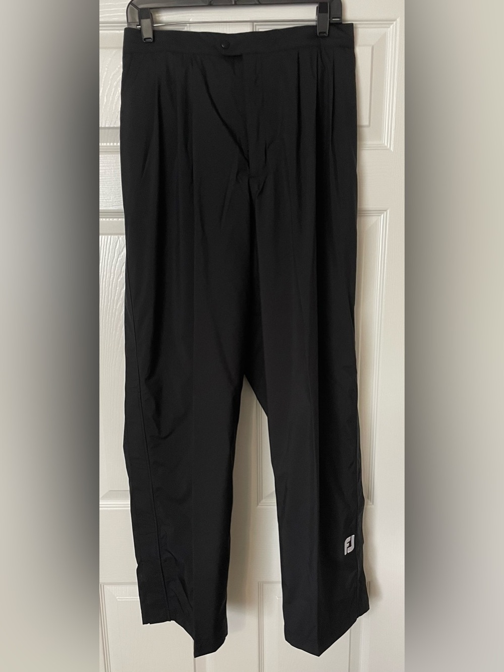 DRYJOYS by Footjoy Water Resistant Pullover Golf Pants - Mens Size Large - Black